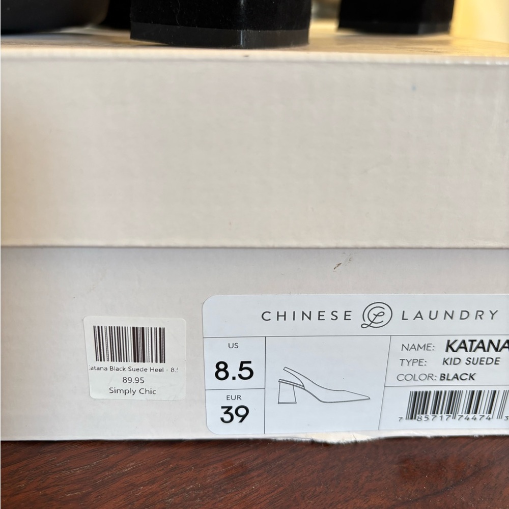 Chinese Laundry Black Women's Slingback Heels - Picture 7 of 8